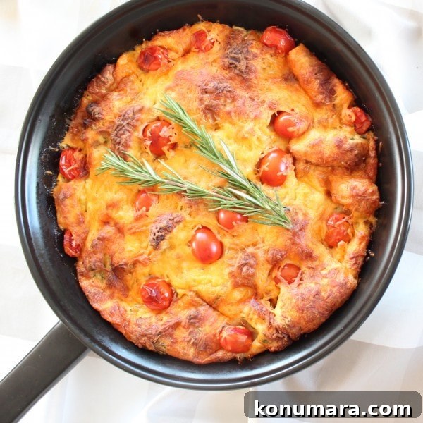 Cheddar Tomato Bread Pudding Recipe