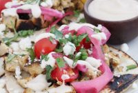 Chicken Shawarma Tacos with Garlic Yogurt Sauce